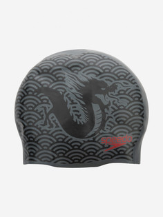 Шапочка для плавания детская Speedo Rev Silc, Черный