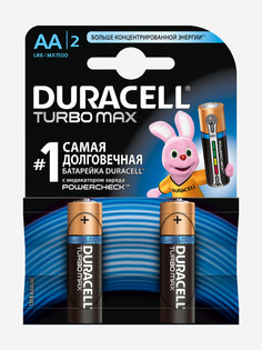 Батарейки щелочные Duracell Turbo AA/LR06, 2 шт., Черный