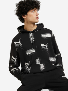 Худи мужская PUMA Power AOP, Черный