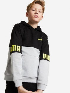 Худи для мальчиков PUMA Power Colorblock, Серый