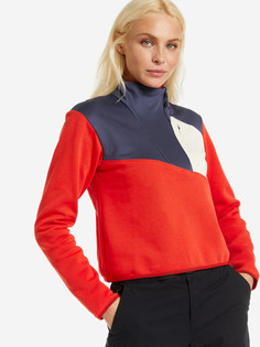 Джемпер флисовый женский Columbia Lodge Hybrid Pullover, Оранжевый