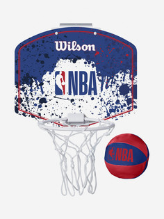 Набор для баскетбола Wilson NBA Team Mini NBA RWB, Синий