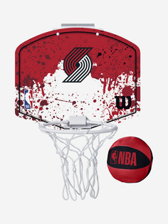 Щит баскетбольный Wilson NBA Team Mini POR Blazers, Красный
