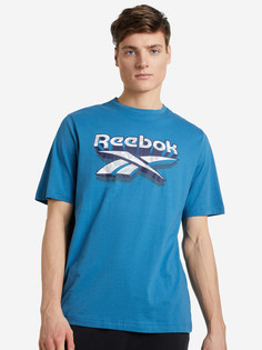 Футболка мужская Reebok 3D Stacked Vector, Синий