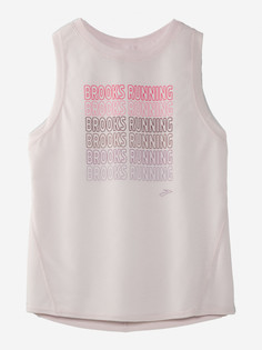 Майка женская Brooks Distance Graphic, Белый