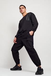 Брюки карго мужские ASHE cargo twill black,