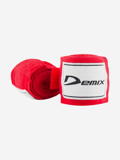 Бинт Demix, 2,5 м, 2 шт., Красный