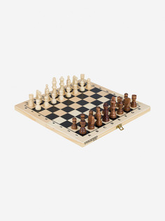 Настольная игра 2 в 1: шахматы, шашки Torneo, Бежевый