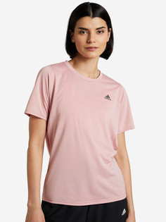 Футболка женская adidas Run Icons 3Bar, Розовый