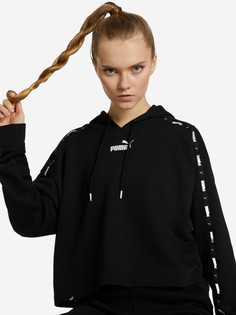 Худи женская PUMA Power Tape Cropped, Черный