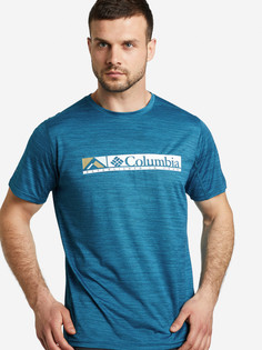 Футболка мужская Columbia Alpine Chill Zero Graphic Short Sleeve, Синий