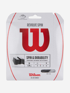 Струна для большого тенниса Wilson REVOLVE SPIN 16 SET BK, Черный