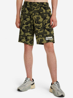 Шорты мужские PUMA Core Camo, Зеленый