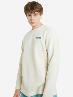 Свитшот мужской PUMA Embroidered Logo Textured, Бежевый