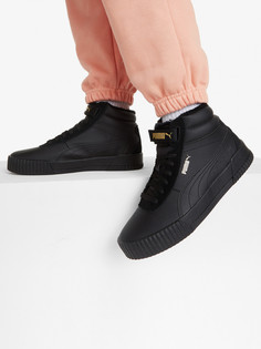 Кеды утепленные женские PUMA Carina Mid, Черный