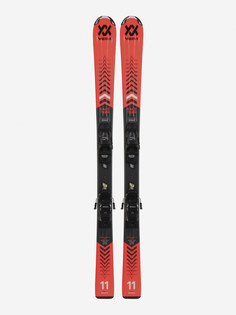 Горные лыжи детские + крепления Volkl Racetiger Jr red vMotion, Красный