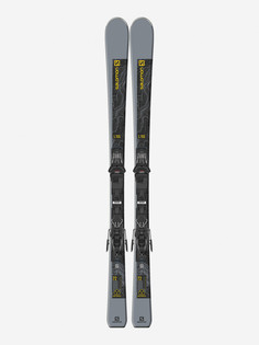 Горные лыжи + крепления Salomon E DIstance 72, Серый