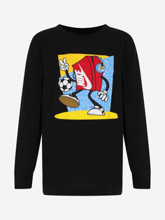 Лонгслив для мальчиков Nike Boxy Soccer Patch, Черный