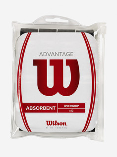 Намотка верхняя Wilson Advantage Overgrip BK 12PK, Белый