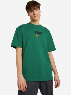 Футболка мужская PUMA Downtown Logo, Зеленый
