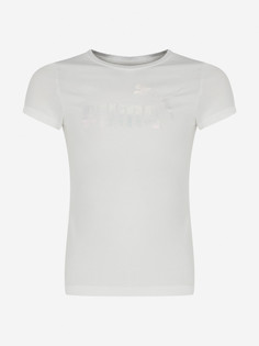 Футболка для девочек PUMA Ess+ Nova Shine Logo, Белый