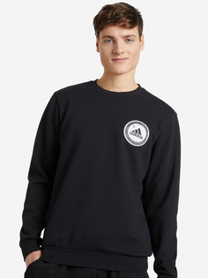 Свитшот мужской adidas Collegiate Clash Graphic Crew, Черный
