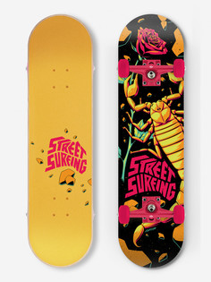 Скейтборд Street Surfing Street Skate Scorpion 31", Мультицвет