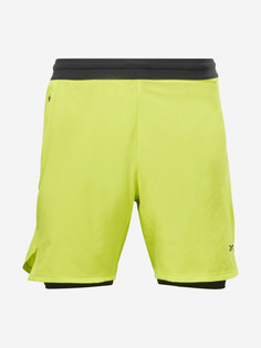 Шорты мужские Reebok Speed 3.0 2 In 1 Short, Желтый