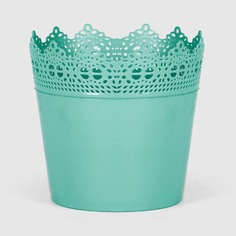Горшок Serinova Crochet 10,4х10,4х9,3 см зеленый