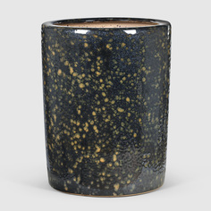 Кашпо керамическое для цветов Shine Pots 24x36см антрацит