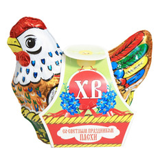 Фигурка Золотое правило Курица Пасхальная шоколадная, 90 г