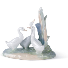 Фигурка Nao Гуси 12х13х7 см