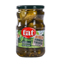 Огурцы корнишоны TAT маринованные 680 г ТАТ