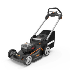 Газонокосилка аккумуляторная WORX WG748E 46 см, бесщеточная, 40В, 4Ач х2, ЗУ 2А х2