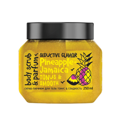 Скраб с блеском для тела MonoLove bio Тонус и гладкость ананас 250 мл