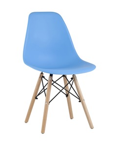 Стул eames wood (stoolgroup) голубой 46x81x53 см.