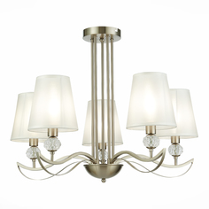 Люстра подвесная st luce bergamo sle111203-05 (st luce) серебристый