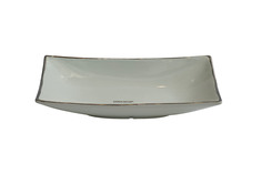 18h3049-ser блюдо декоративное серое 30*15*6см (garda decor) серый