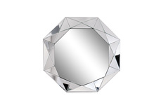 Kfg157 зеркало круглое в объемной раме d84 см (garda decor) серый