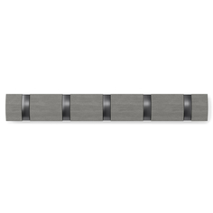 Вешалка настенная flip (umbra) серый 50x6x3 см.