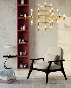 Люстра milosh tendence 0872cl-30gd (milosh) золотой