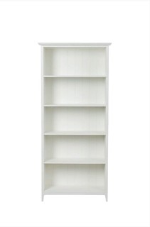 Стеллаж книжный открытый широкий джуниор 2208-9010 (furni turni) белый 87x190x35 см.