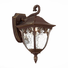 Светильник уличный настенный chiani (st luce) коричневый 25x18 см.