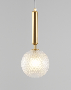 Подвесной светильник moderli v2021-1p covey 1*g9*5w (stoolgroup) золотой 15x120x15 см.