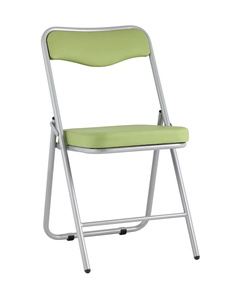 Складной стул джонни экокожа салатовый каркас металлик (stoolgroup) зеленый 45x82x49 см.