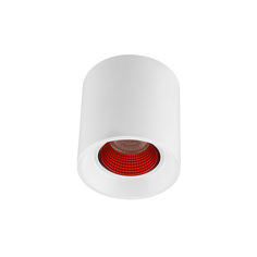 Dk3090-wh+rd светильник накладной ip 20, 10 вт, gu5.3, led, белый/красный, пластик (denkirs) белый