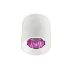 Dk3090-wh+pi светильник накладной ip 20, 10 вт, gu5.3, led, белый/розовый, пластик (denkirs) белый