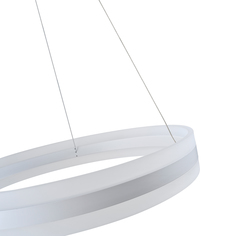 Светодиодная подвесная люстра moderli v1740-pl strips led*76w (stoolgroup) белый 60x120x60 см.