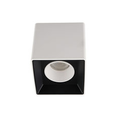 Dk3080-wb+wh светильник накладной ip 20, 10 вт, gu5.3, led, бело-черный/белый, пластик (denkirs) белый