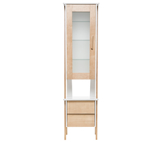 Шкаф-витрина leset сканди-1 (leset) коричневый 50x199x45 см.